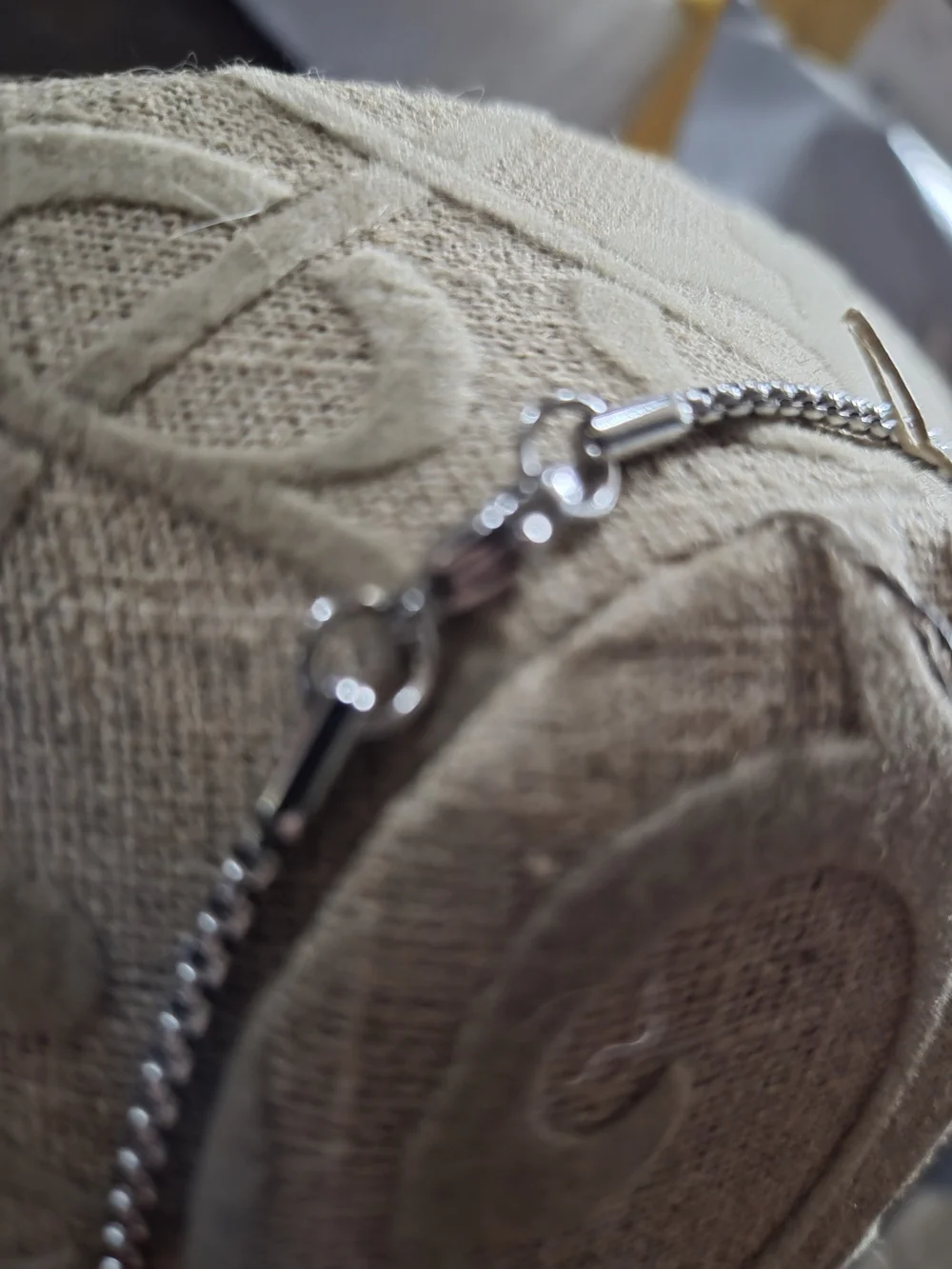 Men's Stainless Steel Cross Pendant Necklace - Silver